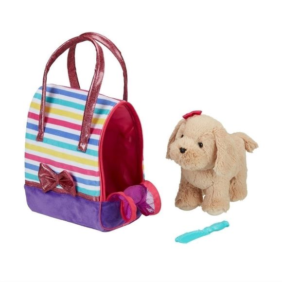 unknown Other - Stuffed Puppy Dog & Carrier Bag - Pet 3 pcs - Toy Kid Gift Set